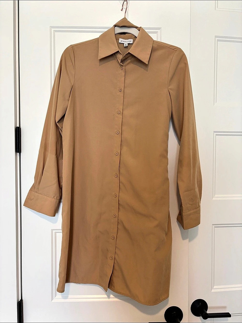 Gianni Bini Shirt Dress in Brown Size XS Like New